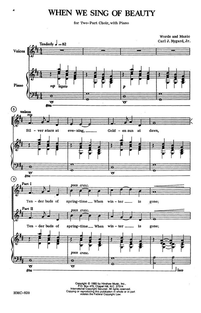 When We Sing Of Beauty