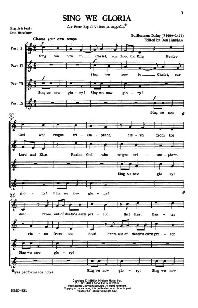 Sing We Gloria