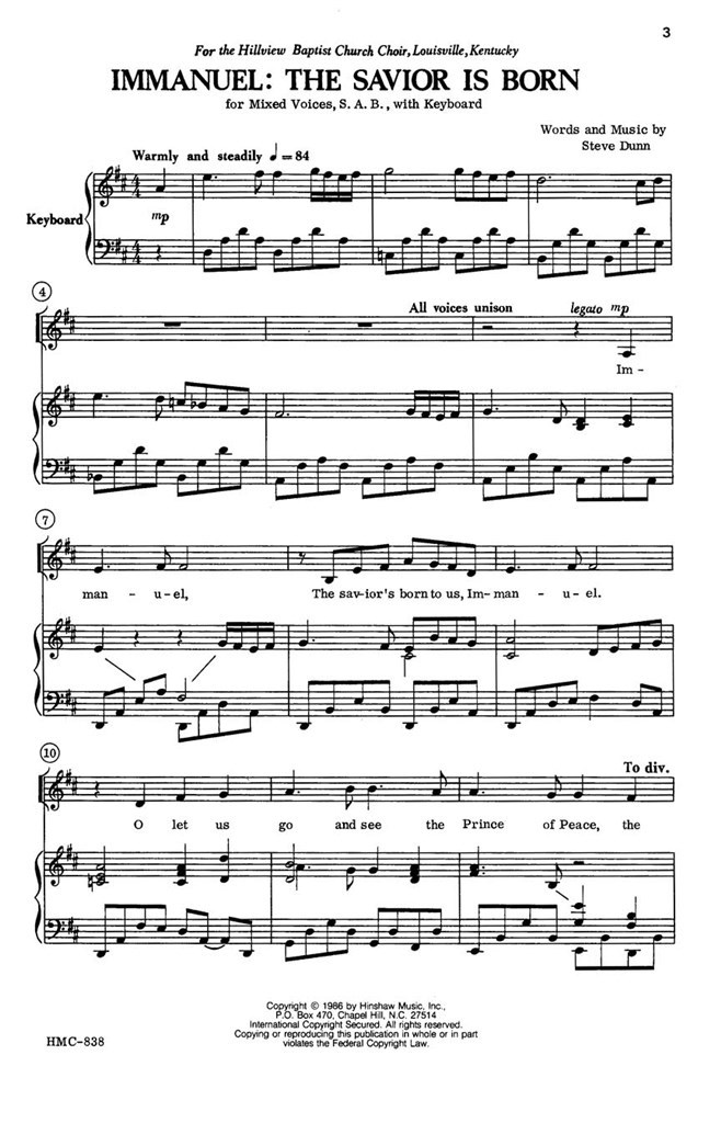 Immanuel: The Savior Is Born