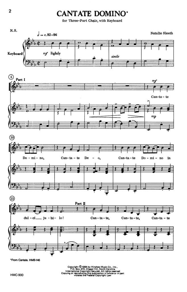 Cantate Domino