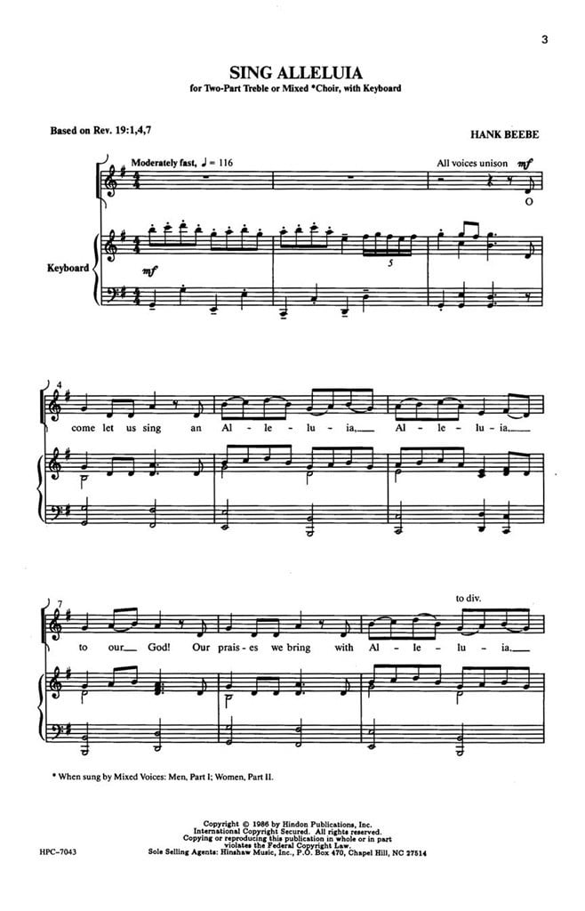 Sing Alleluia
