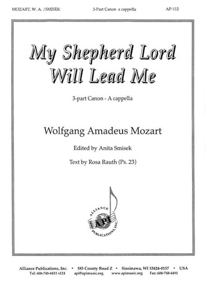 My Shepherd Lord - 3 Pt Canon
