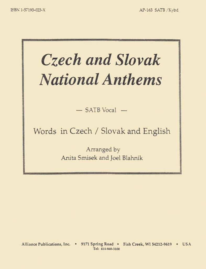 Czech & Slovak National Anthems - Voc Acp
