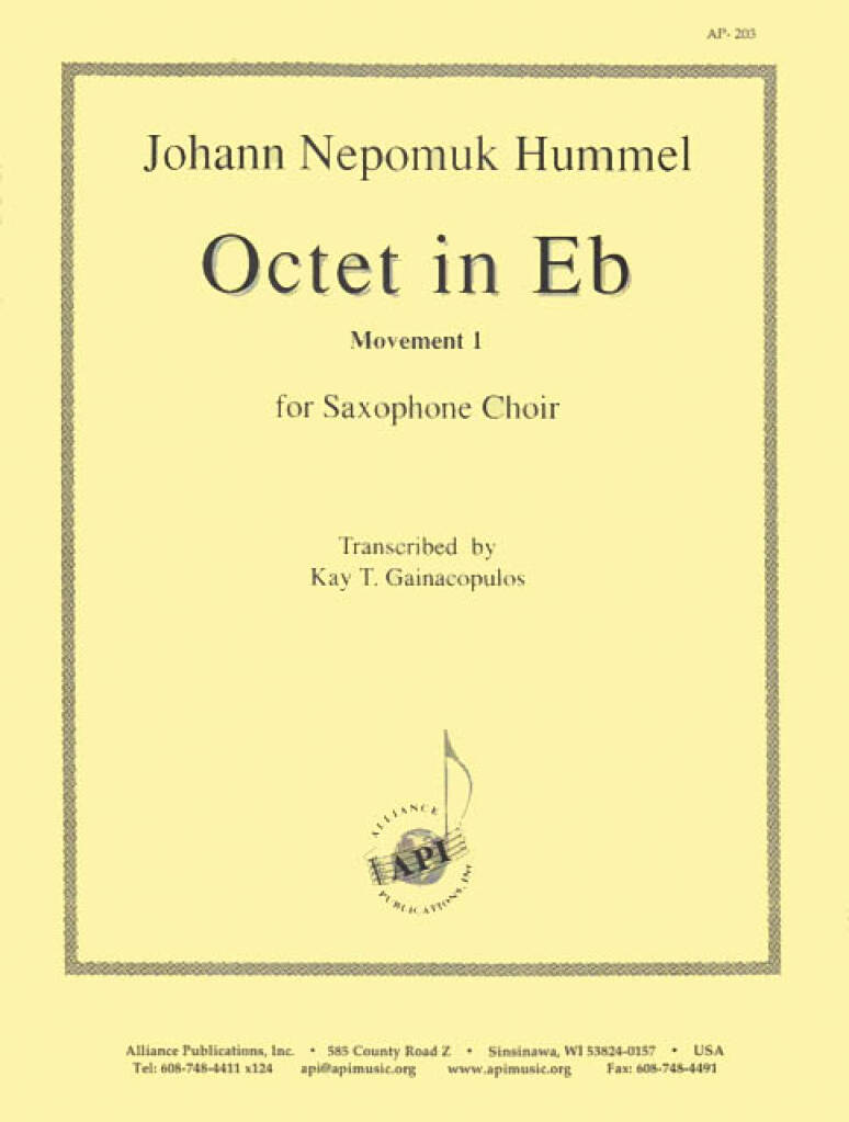 Octet In Eb - Sax Choir