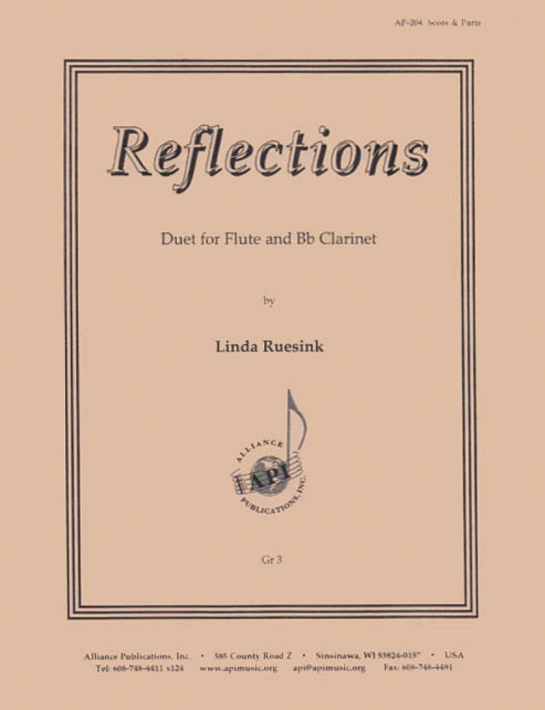 Reflections - Ruesink - Duet For Fl & Clnt