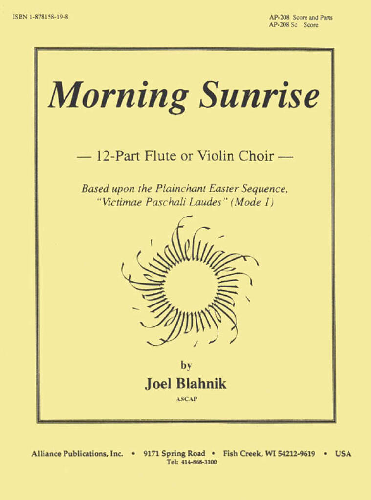 Morning Sunrise - Fl Choir