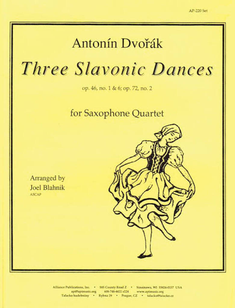 Three Slavonic Dances - Sax Qt -