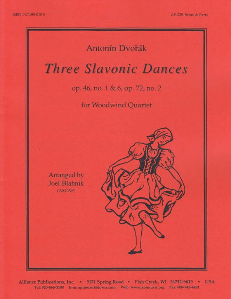 Three Slavonic Dances - Ww Qt