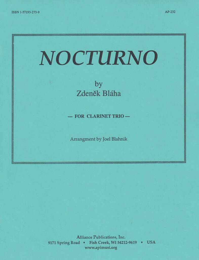 Nocturno - Clarinet Trio