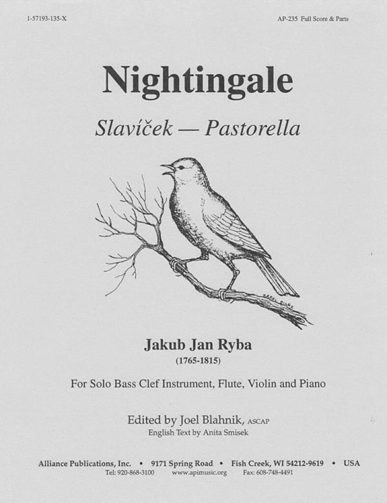 Nightingale - Solo Bs Clef Inst (fl-vln-pno)