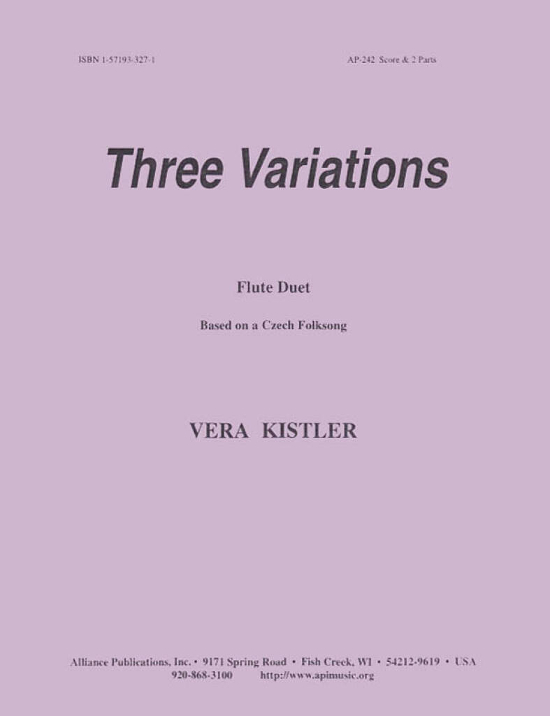 Three Variations - Fl 2