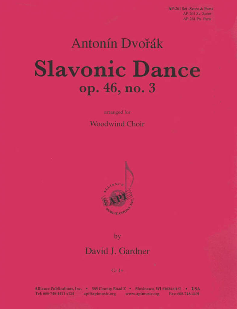 Slavonic Dance, Opus 46, No. 3 - Ww Chr