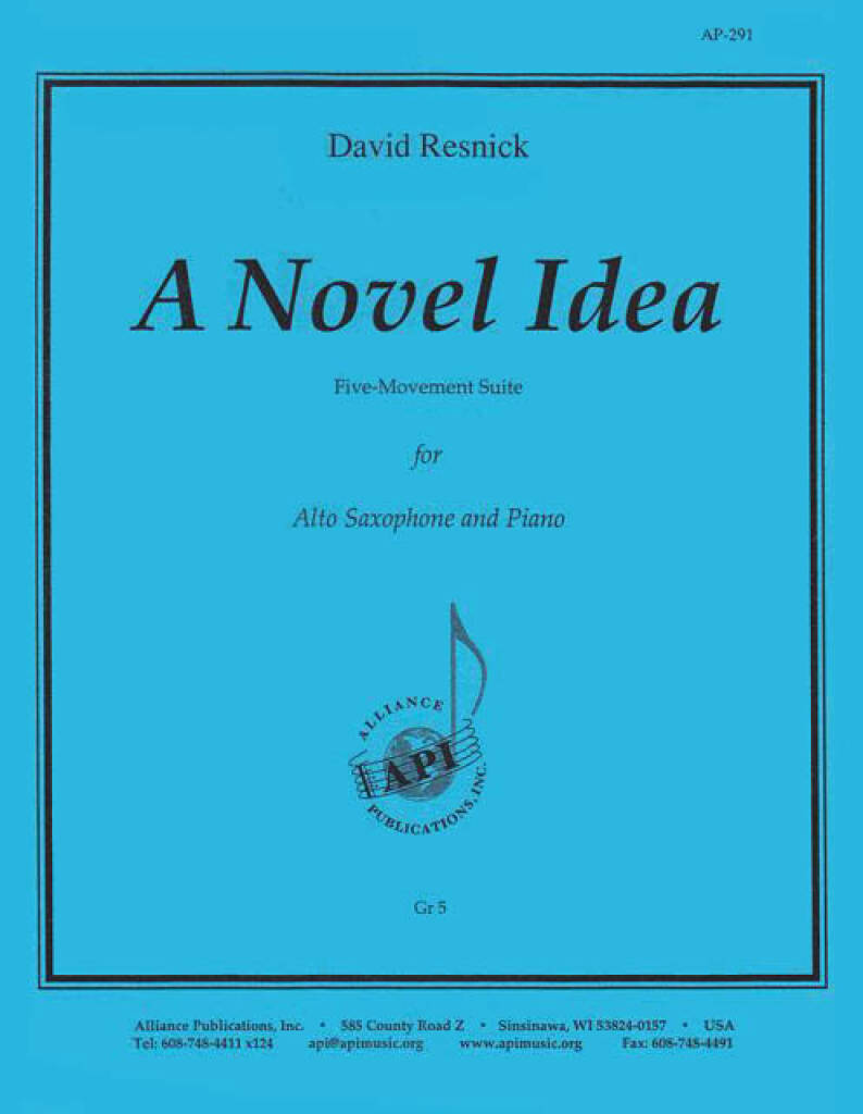 A Novel Idea - Alto Sax Solo-pno