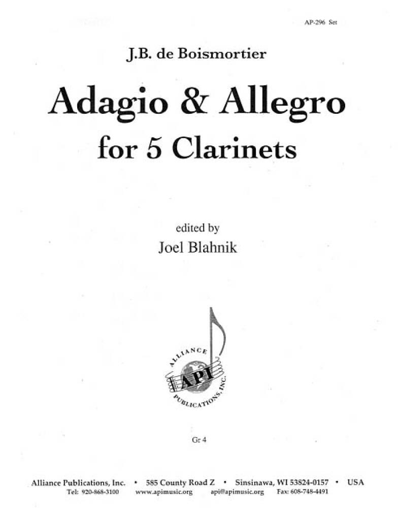 Adagio & Allegro Fr Concerto I - Clnt 5