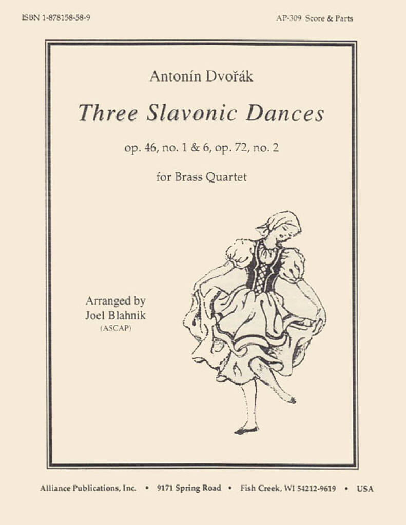 Three Slavonic Dances - Br Qt 4