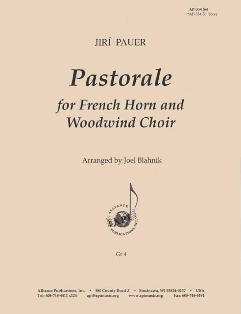 Pastorale For Fr. Hn & Ww Choir - Sc