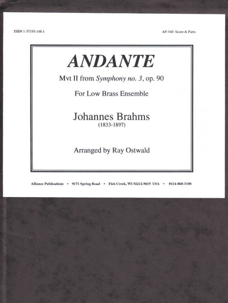 Andante-mvt 2, Symph 3, Op 90 - Set