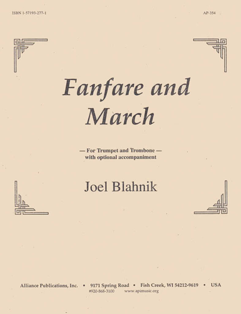 Fanfare & March - Blahnik - Trp & Trb-org