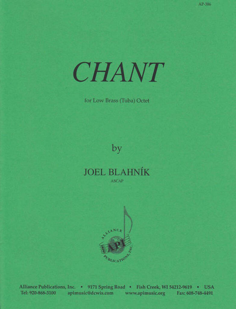 Chant For Low Br Ens 8