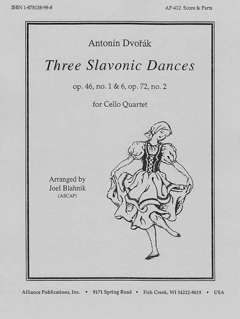 Three Slavonic Dances - Cello Qt