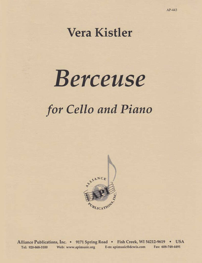 Berceuse/lullaby - Cello-pno