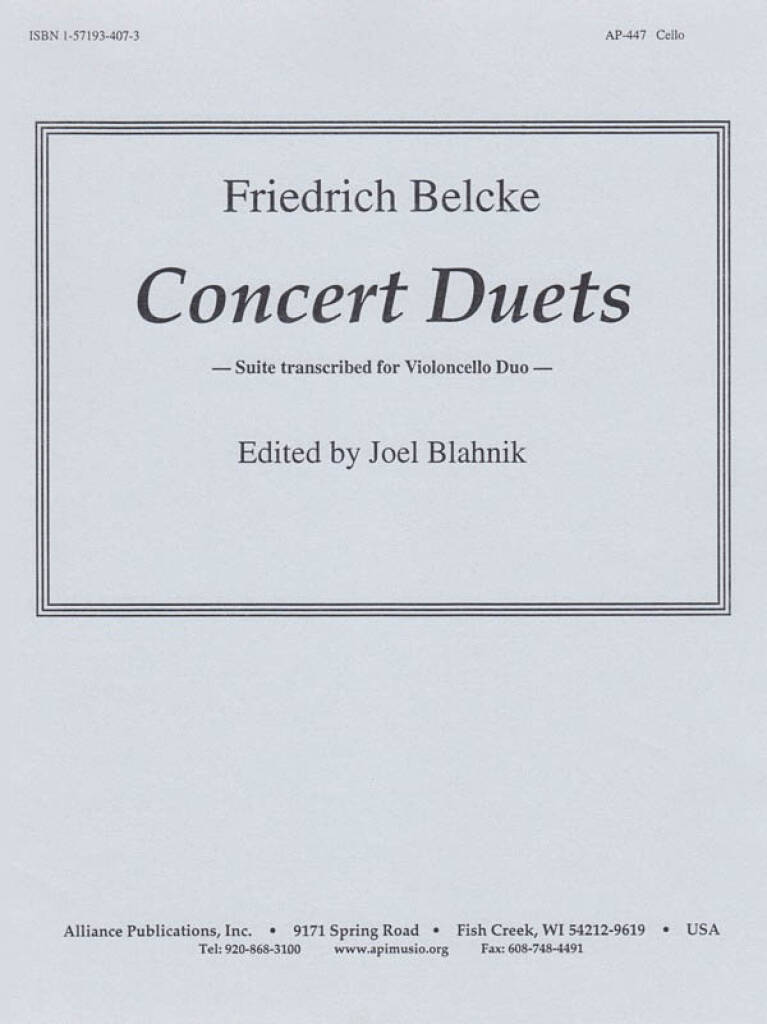 Concert Duets - Cello 2