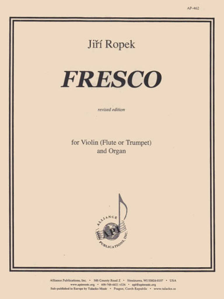 Fresco For Violin And Organ (or Fl Or Trp)