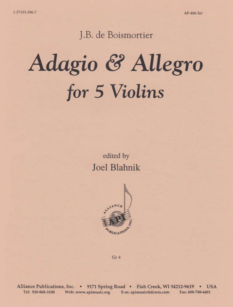 Adagio & Allegro Fr Concerto I - Vln 5