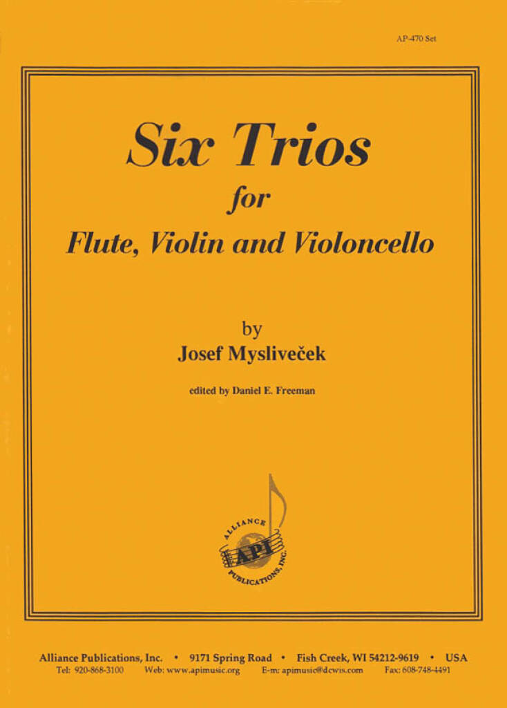 Six Trios For Flute, Vln & Vc