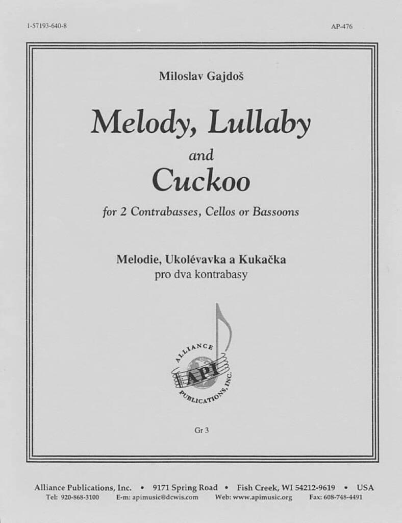 Melody, Lullaby & Cuckoo - Cb/vc/bsn 2