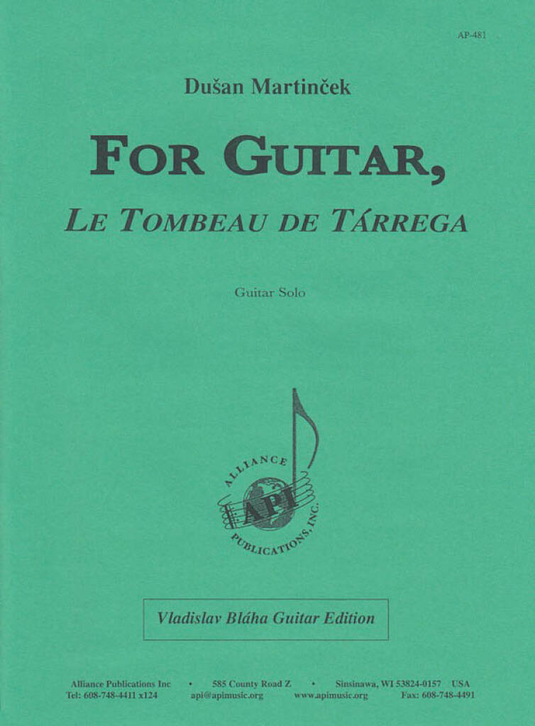 For Guitar - Letombeau De Tarrega