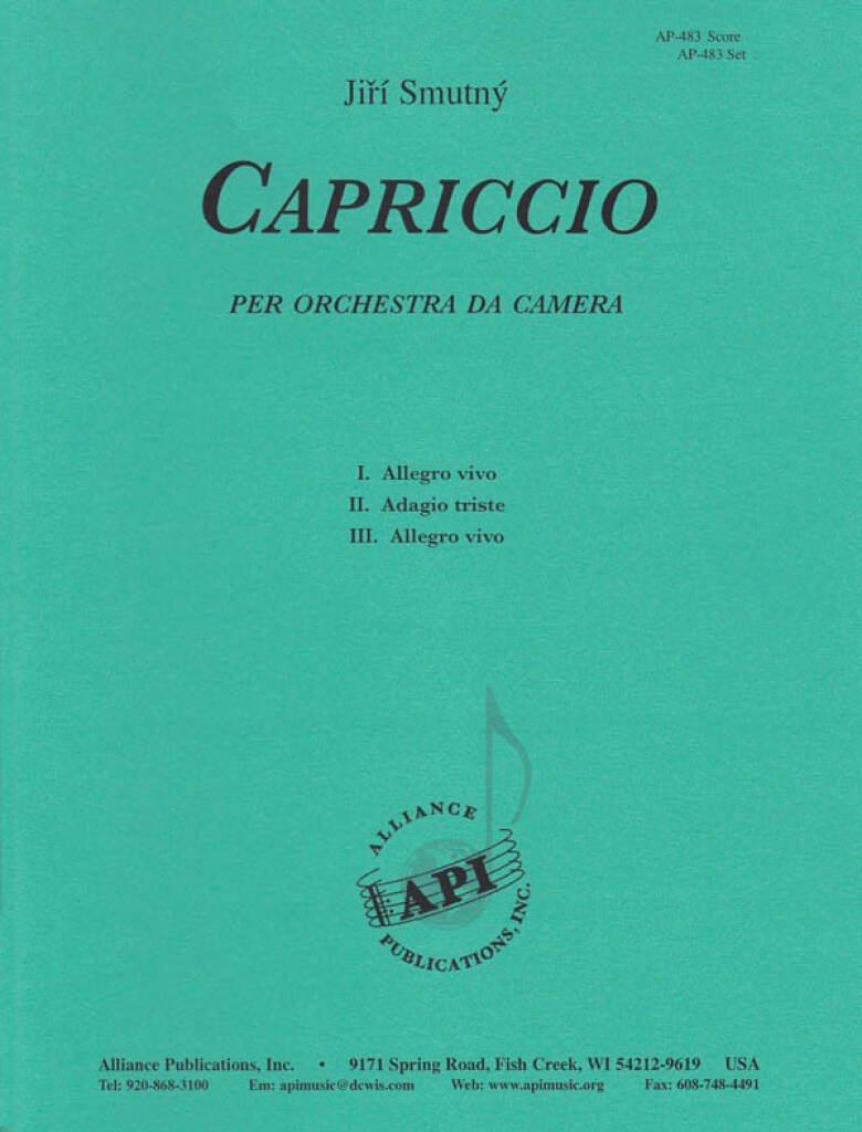 Capriccio Per Orchestra Da Camera - Set