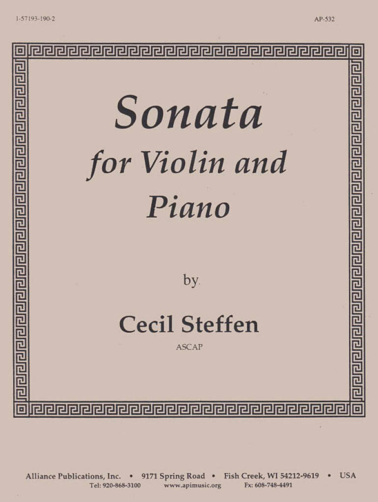 Sonata for Violin and Piano