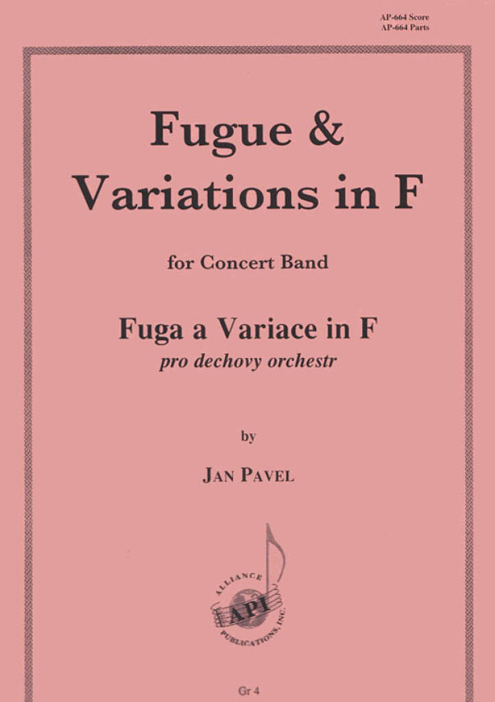 Fugue And Variations In F For Band - Set