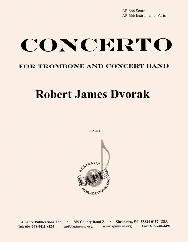 Concerto For Trombone & Concert Bd - Set