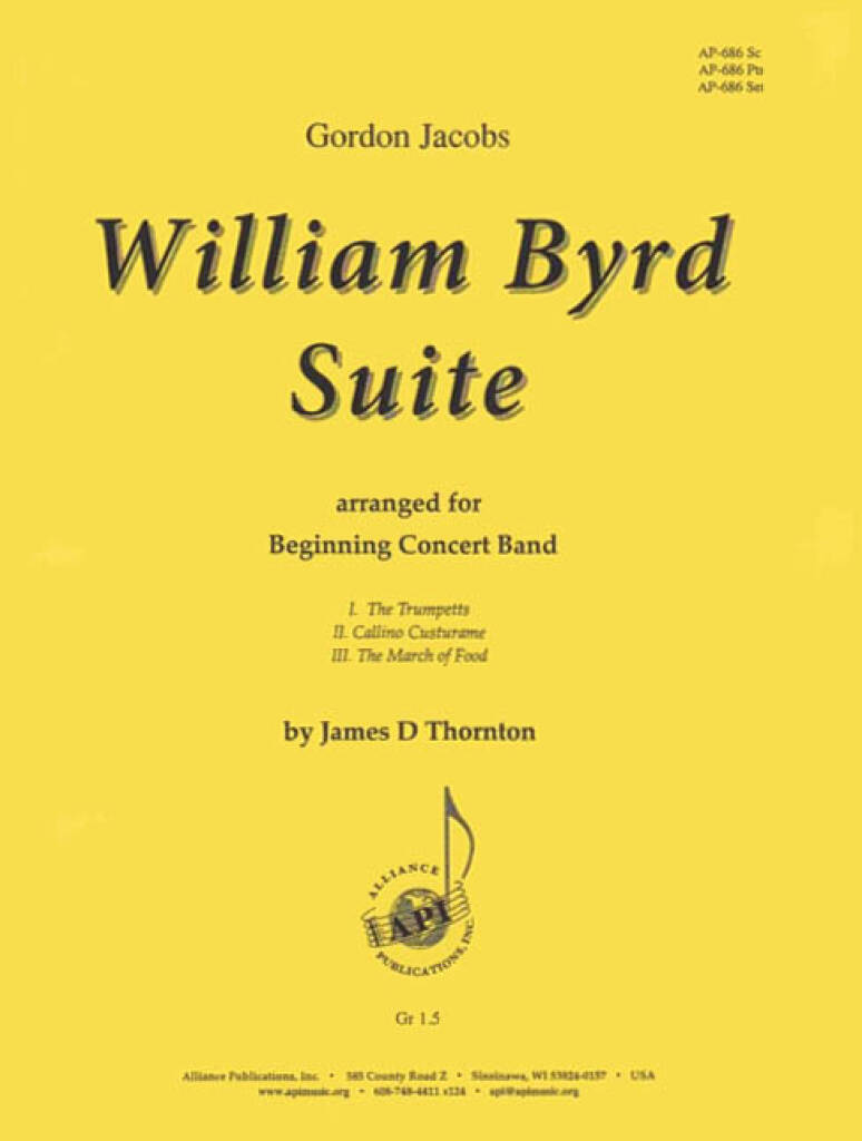 William Byrd Suite For Beginning Bd - Set