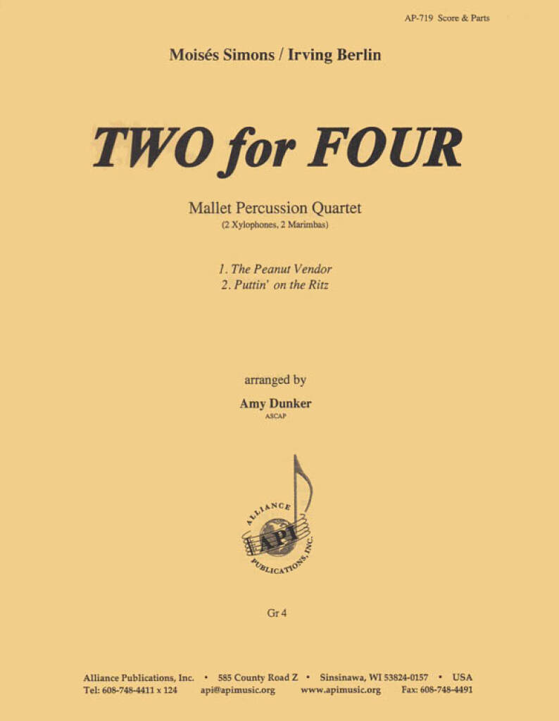 Two For Four - Xyl 2-mba-2-mallet Perc Qt