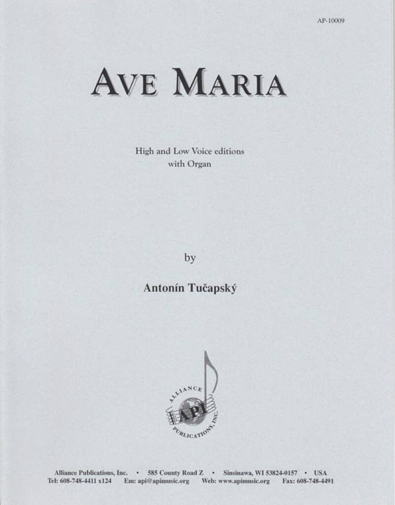 Ave Maria - H&l Voc Solo-pno