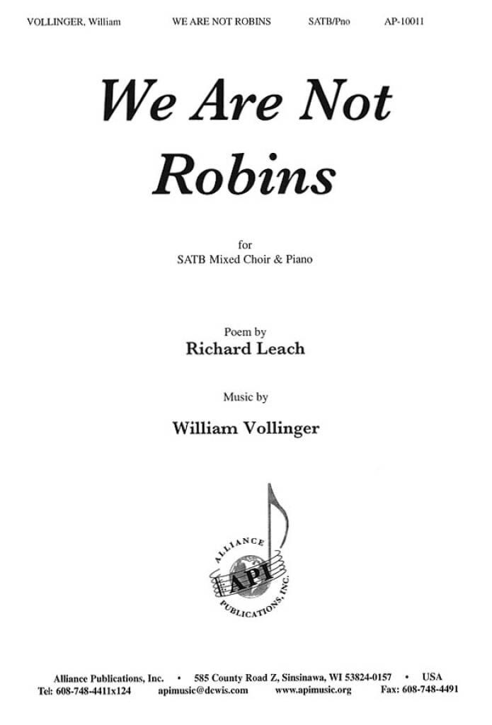 We Are Not Robins