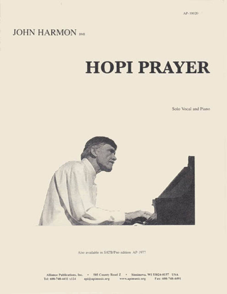 Hopi Prayer - Solo Voc-pno