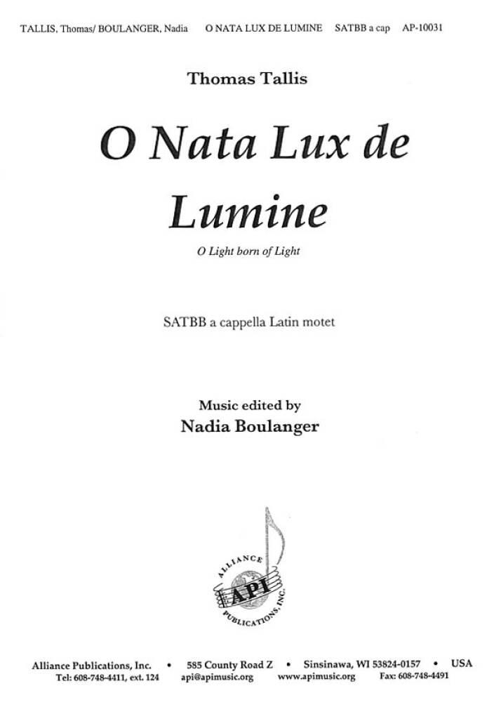 O Nata Lux De Lumine