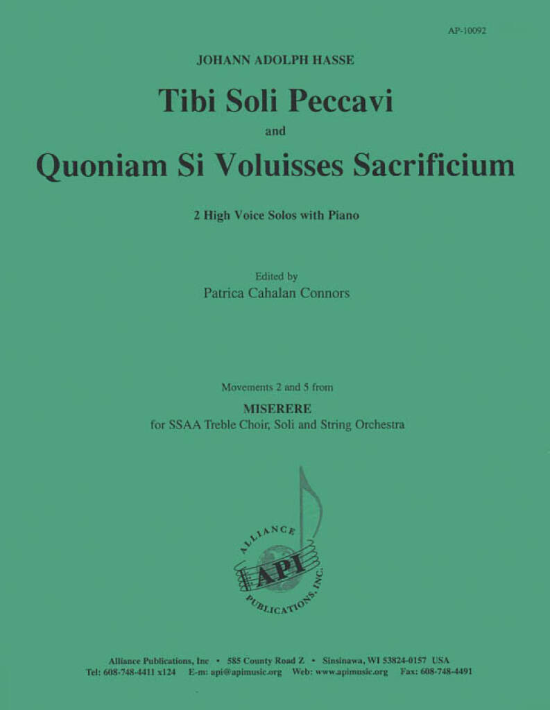Tibi Soli Peccavi & Quoniam Si Voluisses - H Voc