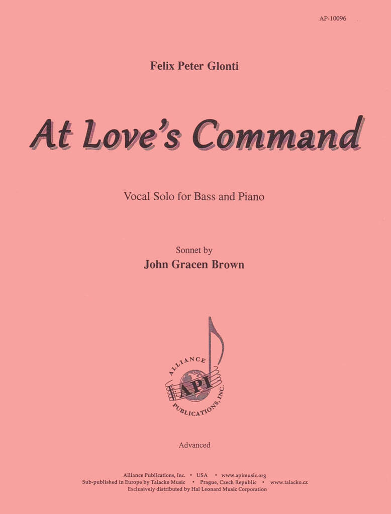 At Loves Command - Bass Voc-pno