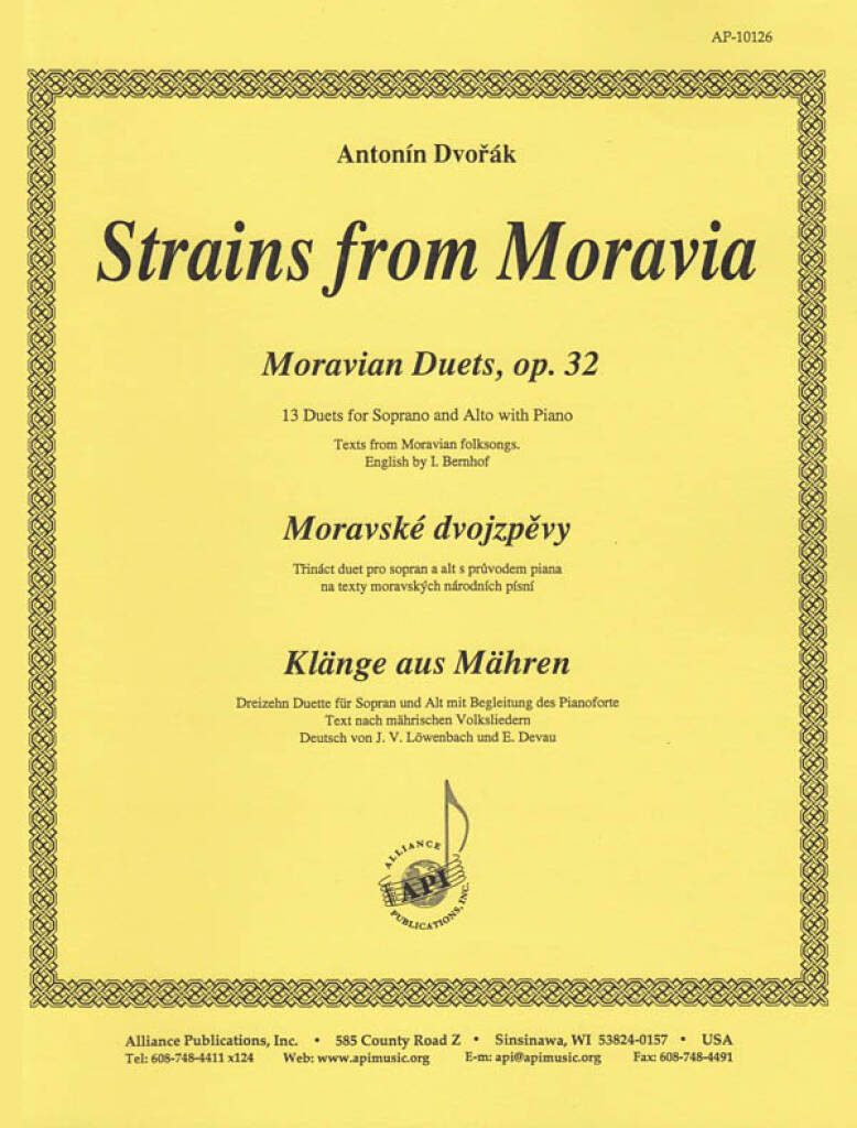 Strains From Moravia - Voc Duet-pno