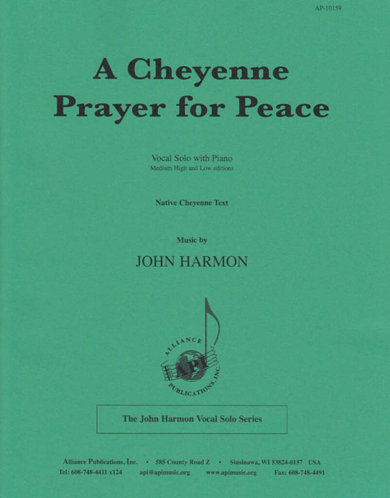 A Cheyenne Prayer For Peace - Hl Voc-pno