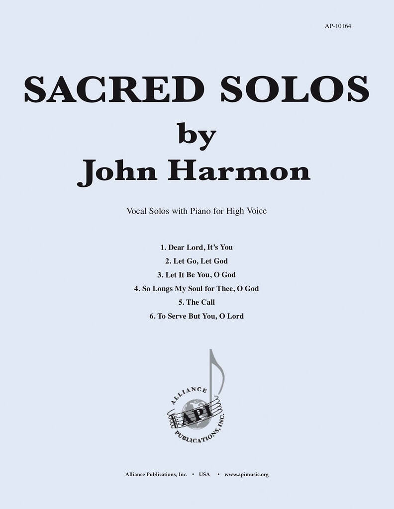 Sacred Solos By John Harmon (6) - High Voc-pno