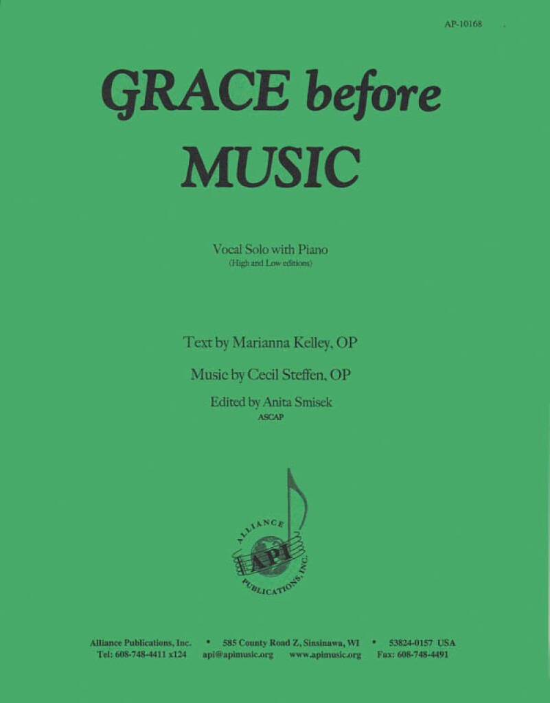 Grace Before Music - Voc Solo-pno