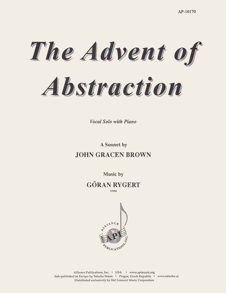 The Advent Of Abstraction - Voc Solo-pno