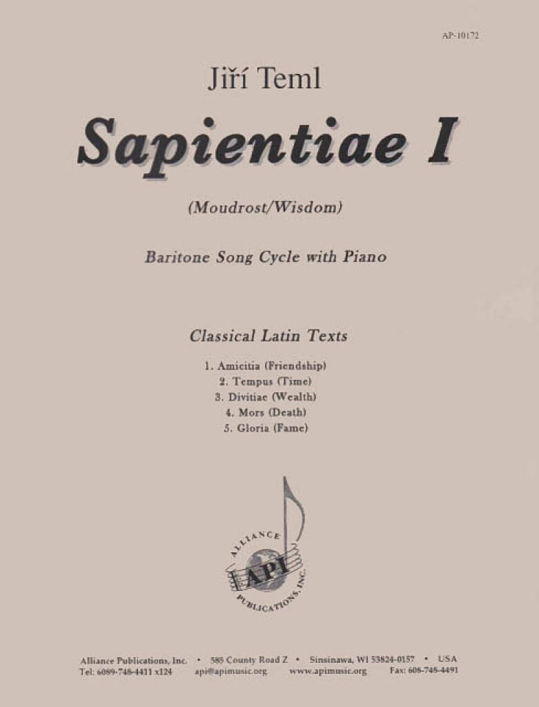 Sapientiae I - Barit Solo-pno