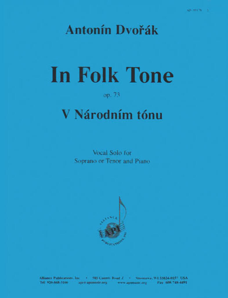In Folk Tone/v Narodnim Tonu, Op 73